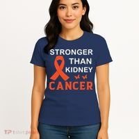 Stronger Than Kidney Cancer Breast Cancer Awareness Women's T-Shirt thumb 4
