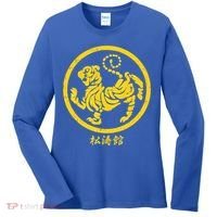Shotokan Tiger Karate Symbol Gift Gold Martial Art Gift Women's Long Sleeve Shirt thumb 0
