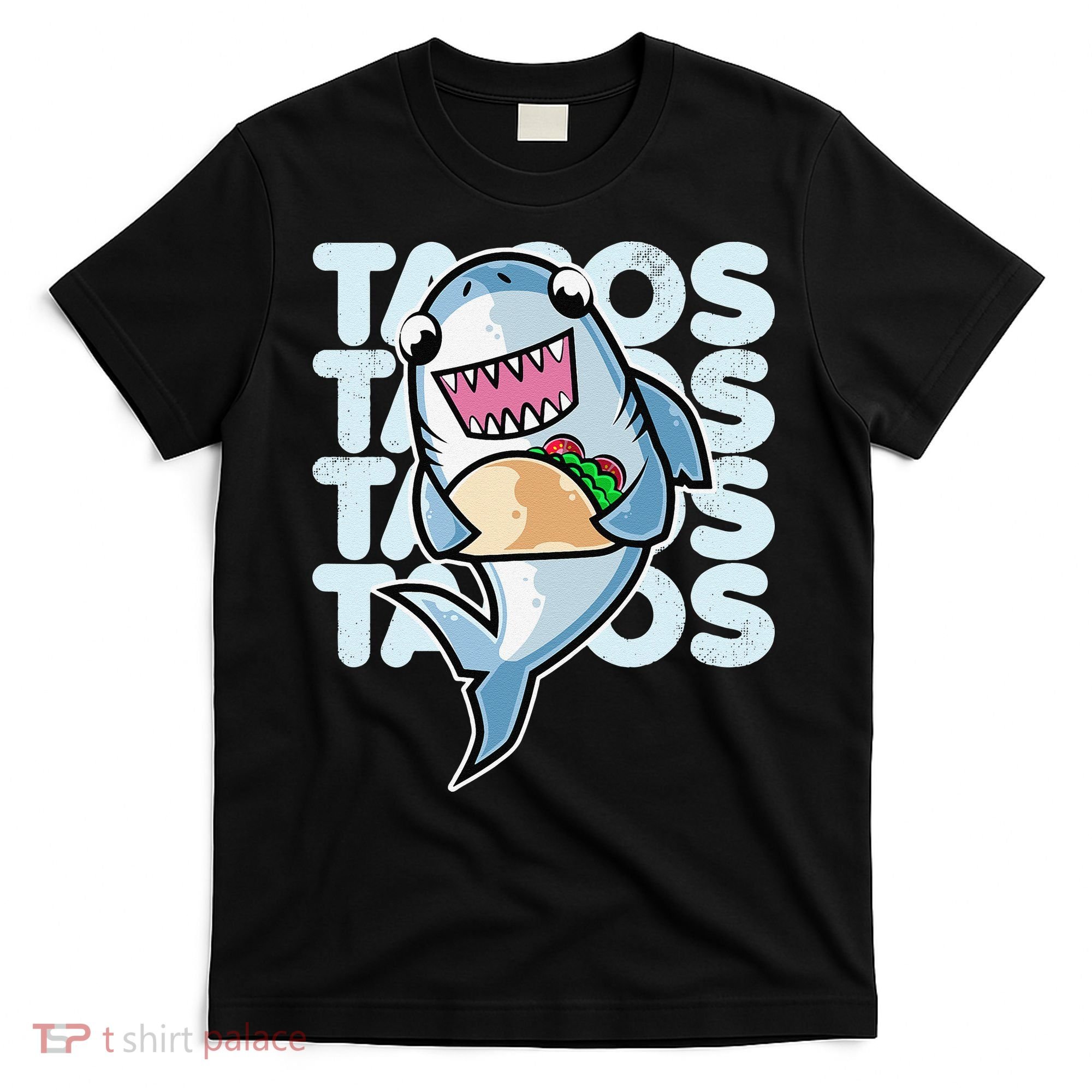 Shark Taco Kawaii Neko Anime Mexican food  T-Shirt