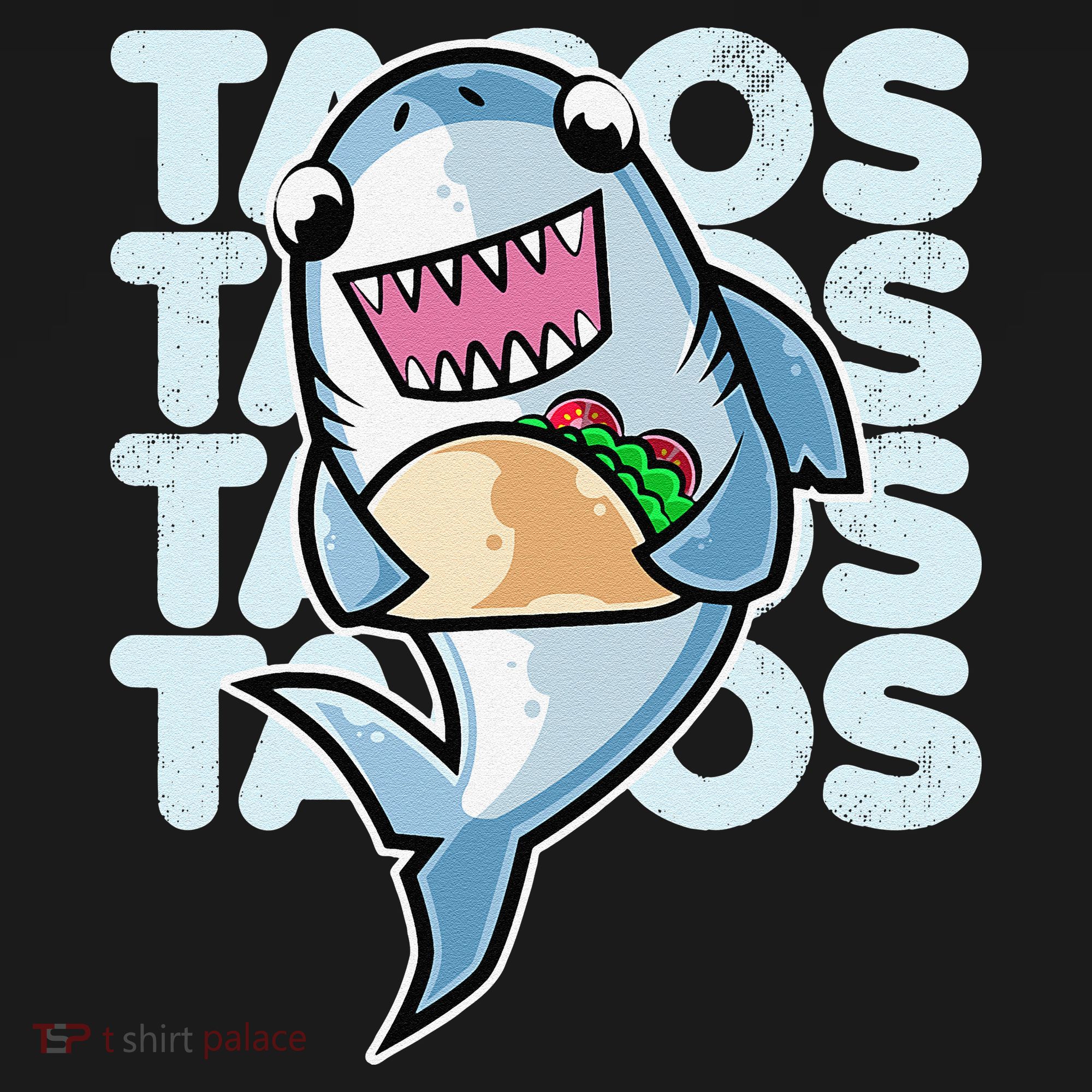 Shark Taco Kawaii Neko Anime Mexican food  T-Shirt
