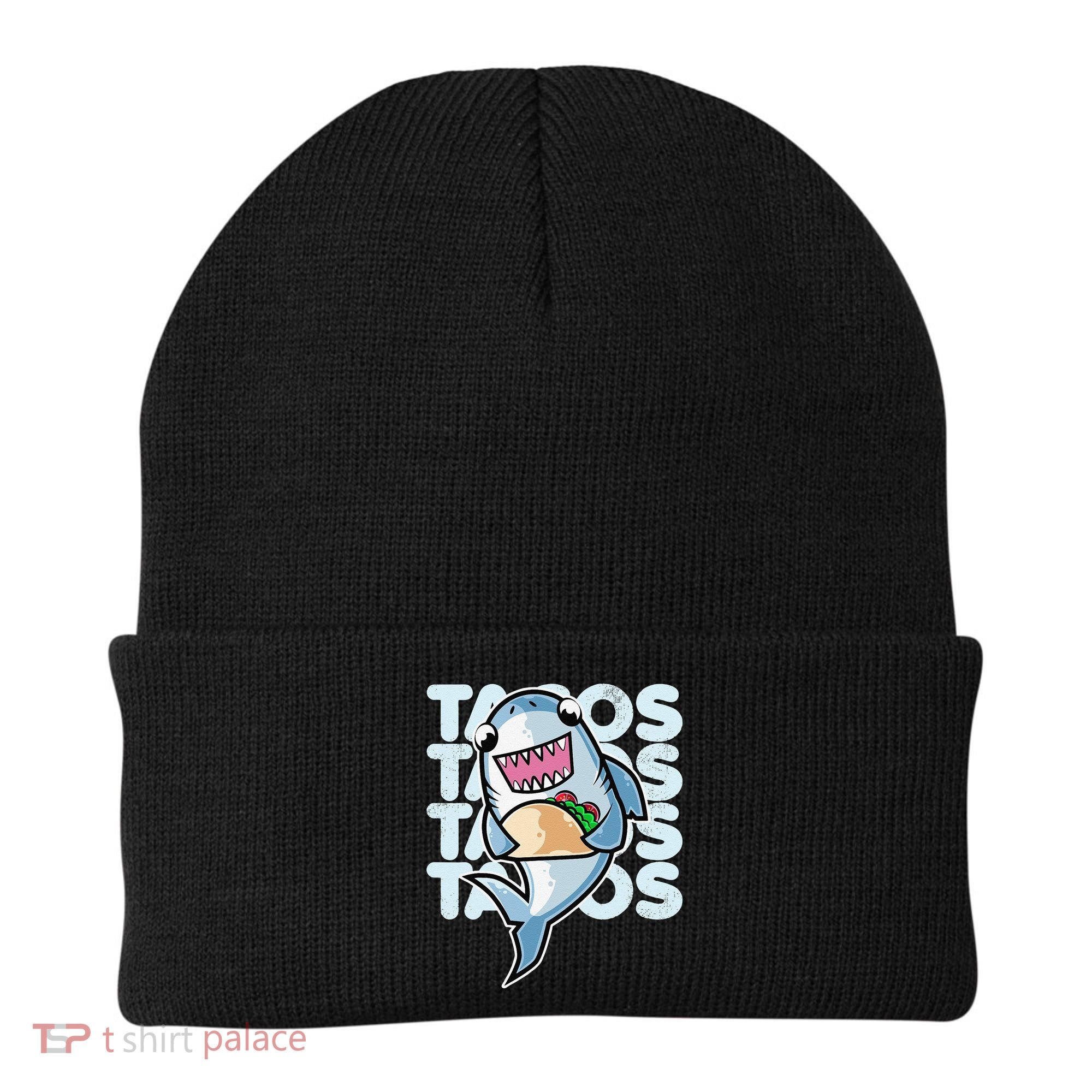 Shark Taco Kawaii Neko Anime Mexican food  Beanie