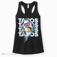 Shark Taco Kawaii Neko Anime Mexican food  Women's Tank Top thumb 0