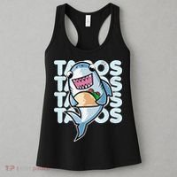 Shark Taco Kawaii Neko Anime Mexican food  Women's Tank Top thumb 3