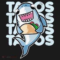 Shark Taco Kawaii Neko Anime Mexican food  Women's Tank Top thumb 5
