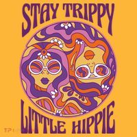 Stay Trippy Little Hippie Retro 60s Pom Pom 12in Knit Beanie thumb 2