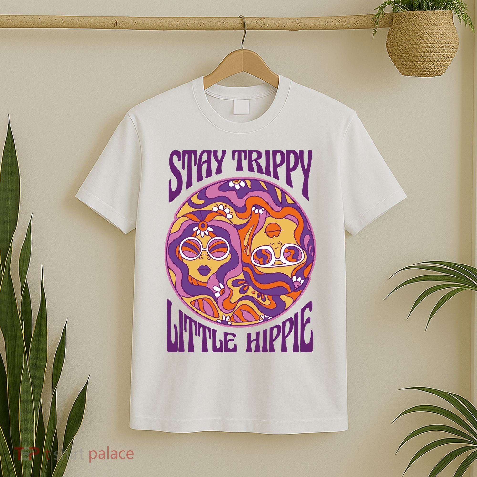 Stay Trippy Little Hippie Retro 60s T-Shirt