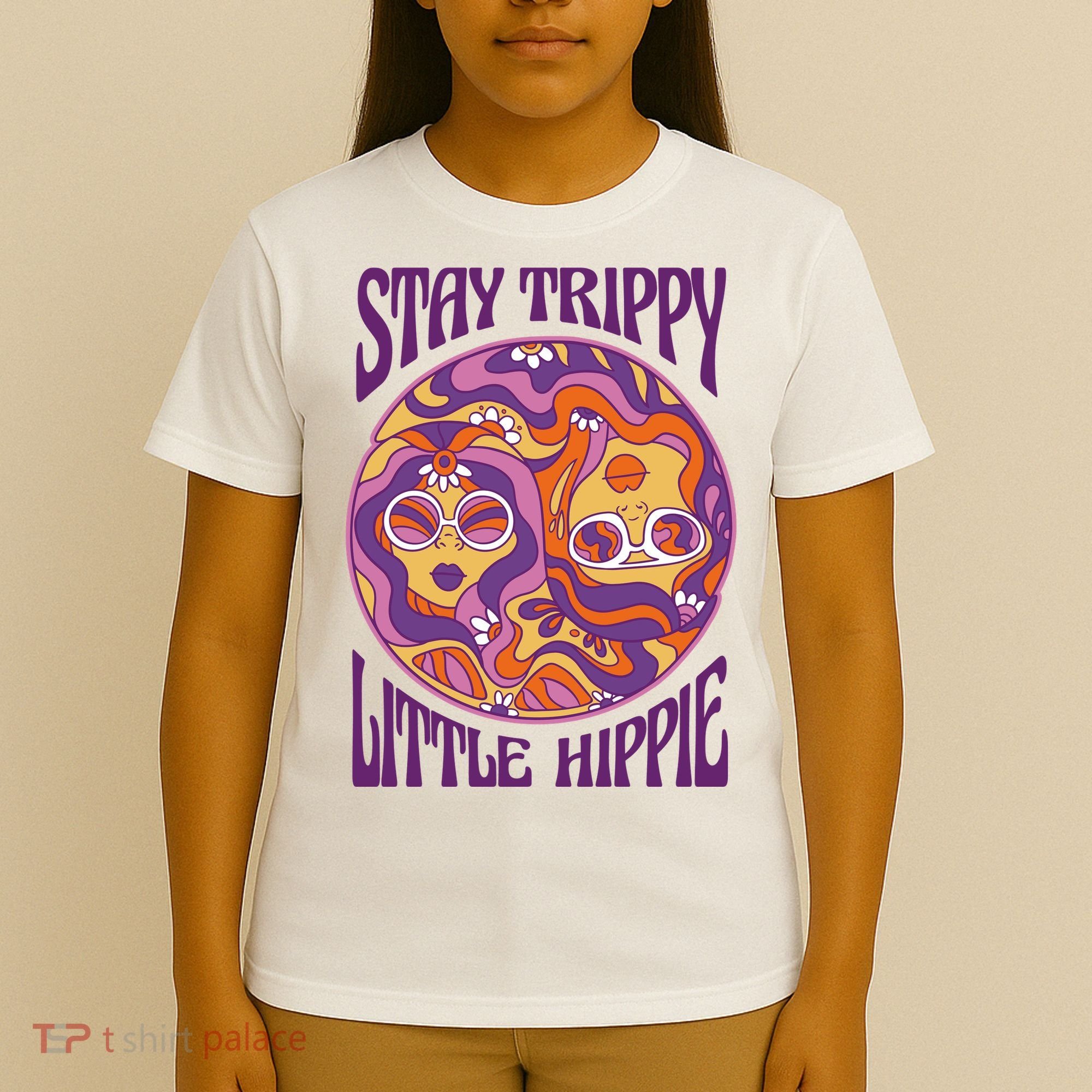 Stay Trippy Little Hippie Retro 60s T-Shirt