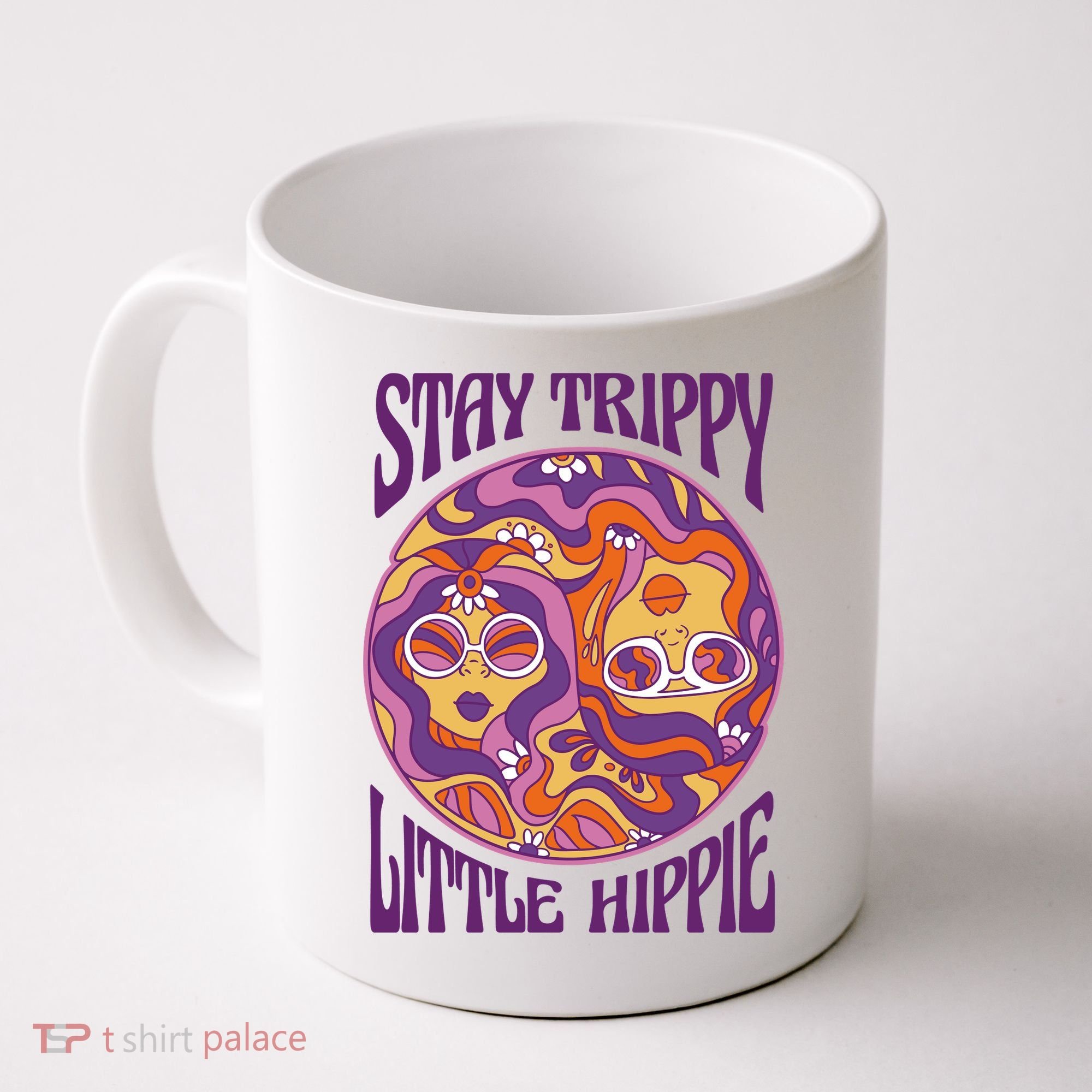 Stay Trippy Little Hippie Retro 60s Coffee Mug