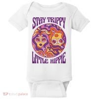 Stay Trippy Little Hippie Retro 60s Baby Bodysuit thumb 0