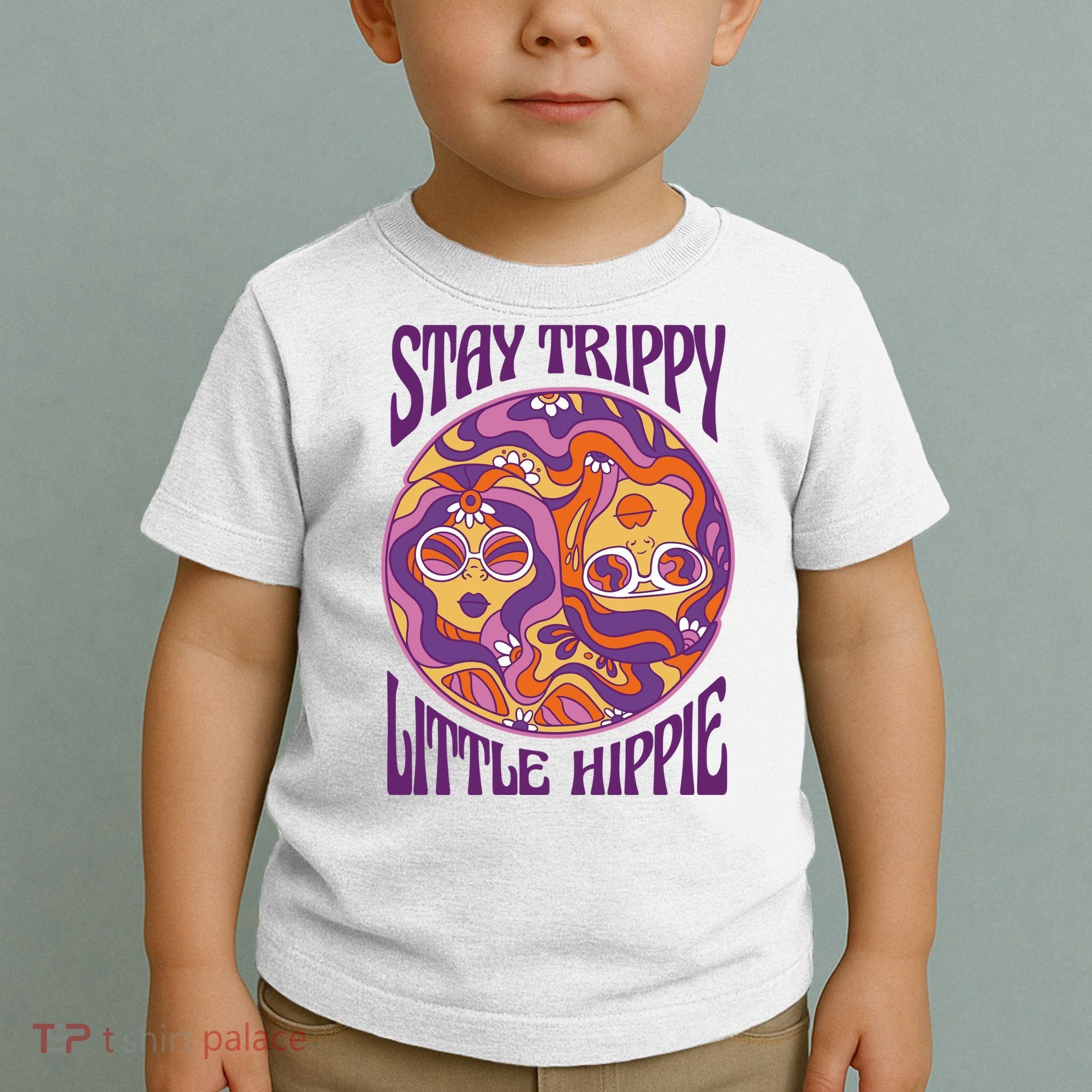 Stay Trippy Little Hippie Retro 60s Toddler T-Shirt