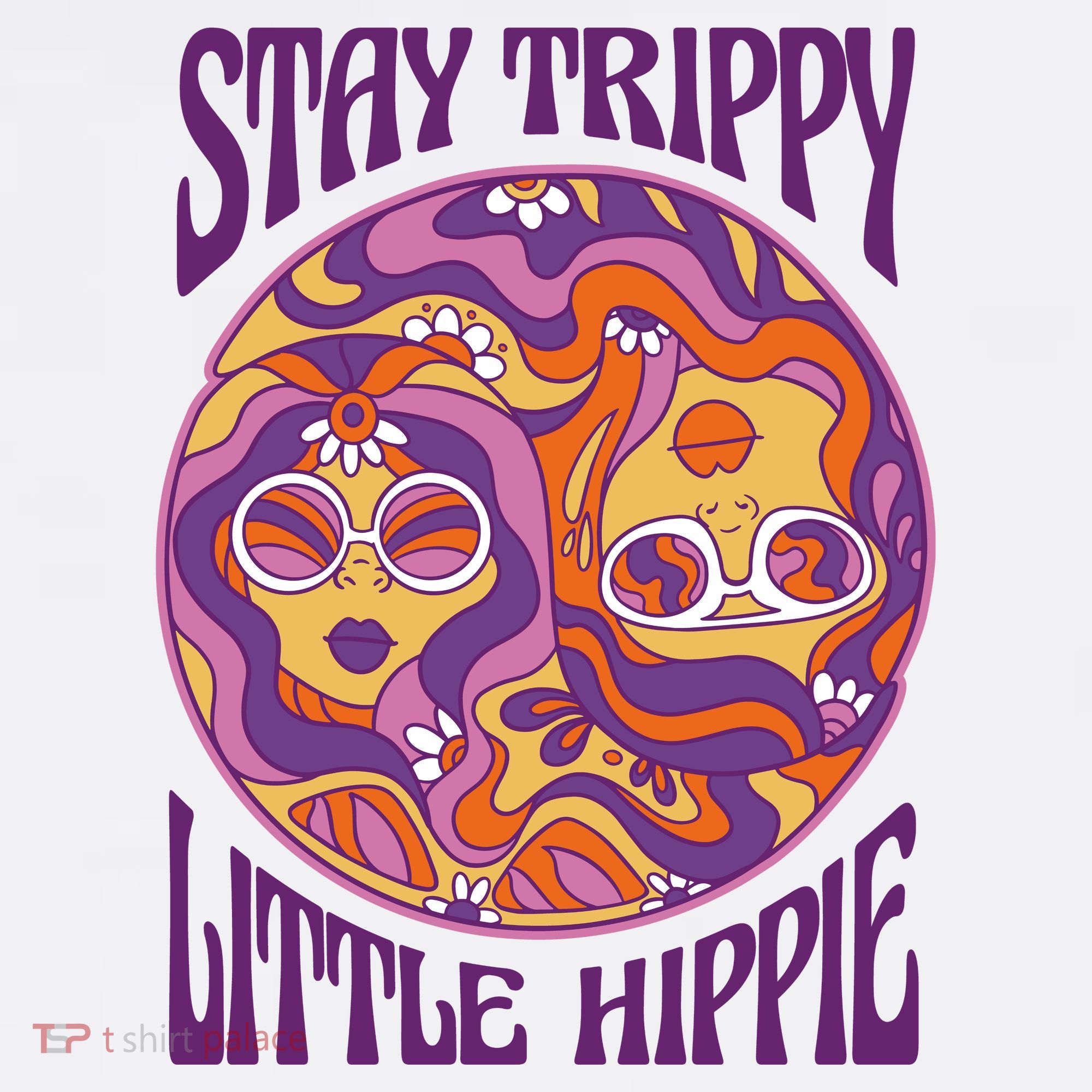 Stay Trippy Little Hippie Retro 60s Visor