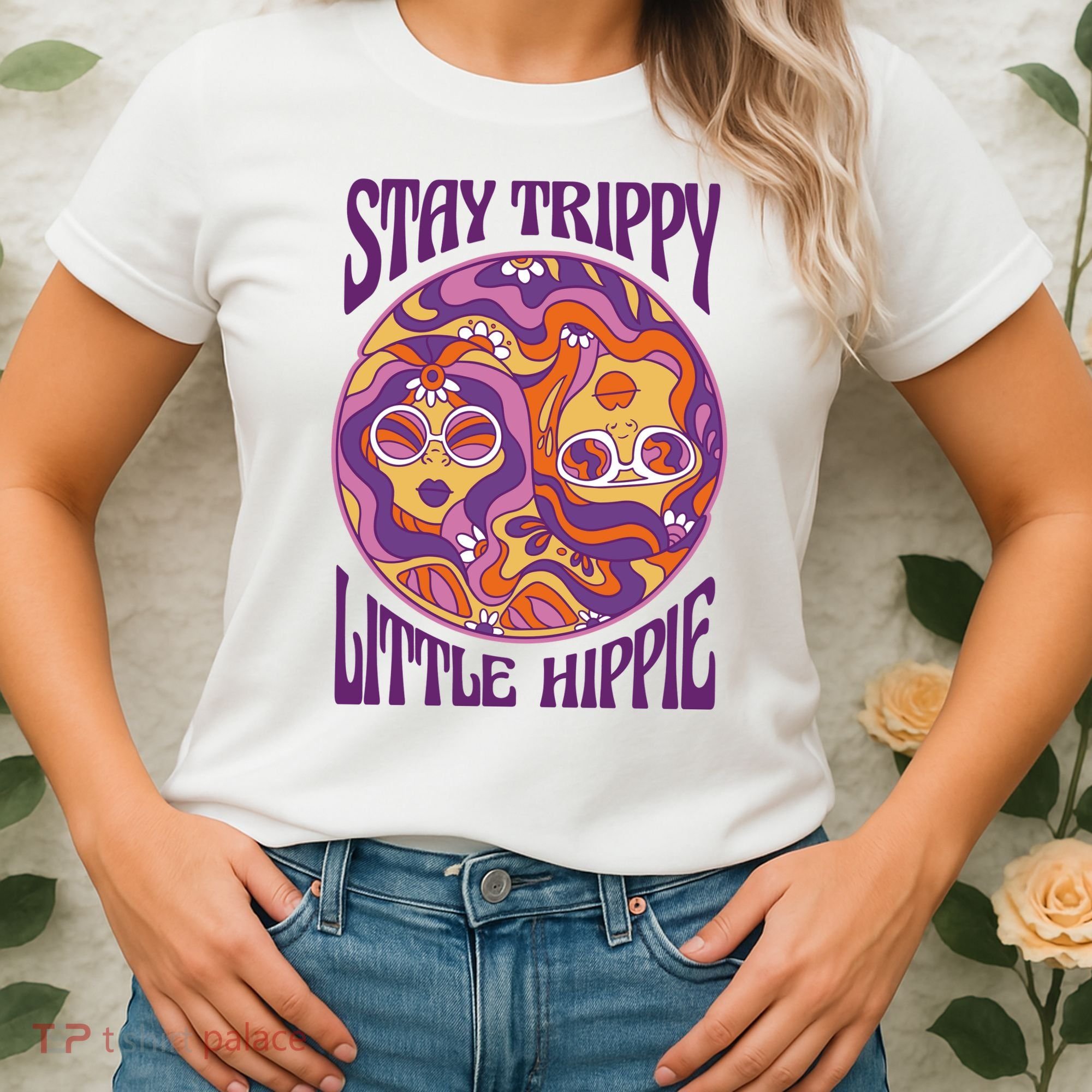 Stay Trippy Little Hippie Retro 60s Women's T-Shirt