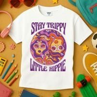 Stay Trippy Little Hippie Retro 60s Kids T-Shirt thumb 3