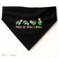 Sea Turtle Lover This Is How I Roll Turtle USA-Made Doggie Bandana thumb 0