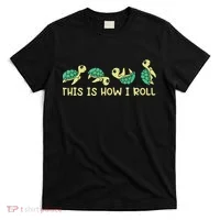Sea Turtle Lover This Is How I Roll Turtle T-Shirt thumb 0