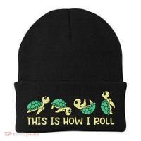 Sea Turtle Lover This Is How I Roll Turtle Beanie thumb 0