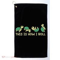 Sea Turtle Lover This Is How I Roll Turtle Golf Towel thumb 0