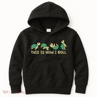 Sea Turtle Lover This Is How I Roll Turtle Kids Hoodie thumb 0
