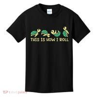 Sea Turtle Lover This Is How I Roll Turtle Kids T-Shirt thumb 0