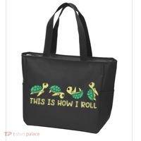 Sea Turtle Lover This Is How I Roll Turtle Tote Bag thumb 3