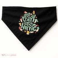 Stay Trippy Little Hippie USA-Made Doggie Bandana thumb 0