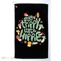 Stay Trippy Little Hippie Golf Towel thumb 0