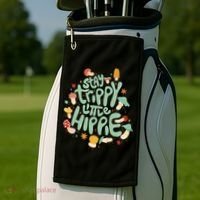 Stay Trippy Little Hippie Golf Towel thumb 2