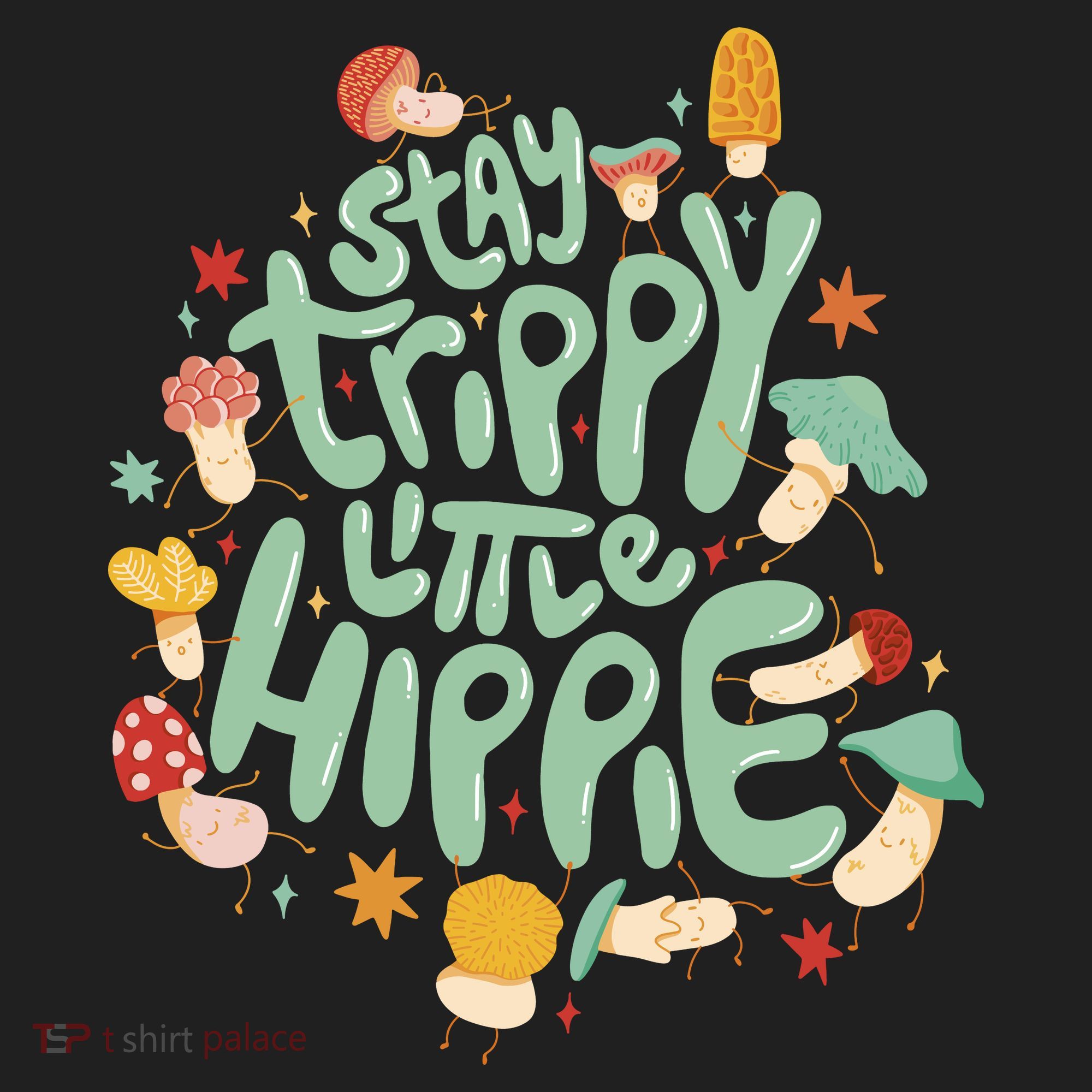 Stay Trippy Little Hippie Golf Towel