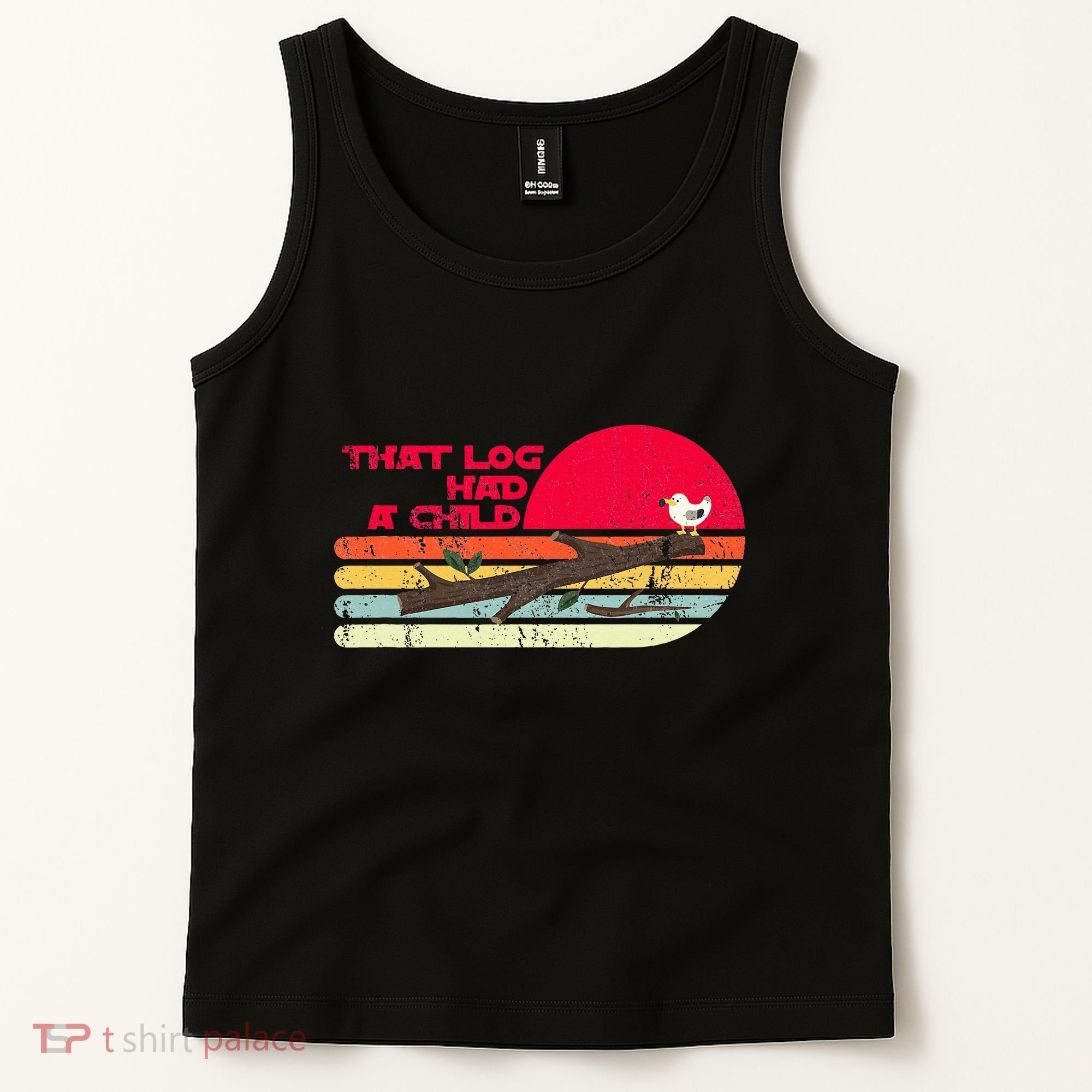 Seagulls That Log Had A Child Dank Meme Stop It Now Dad Joke Tank Top