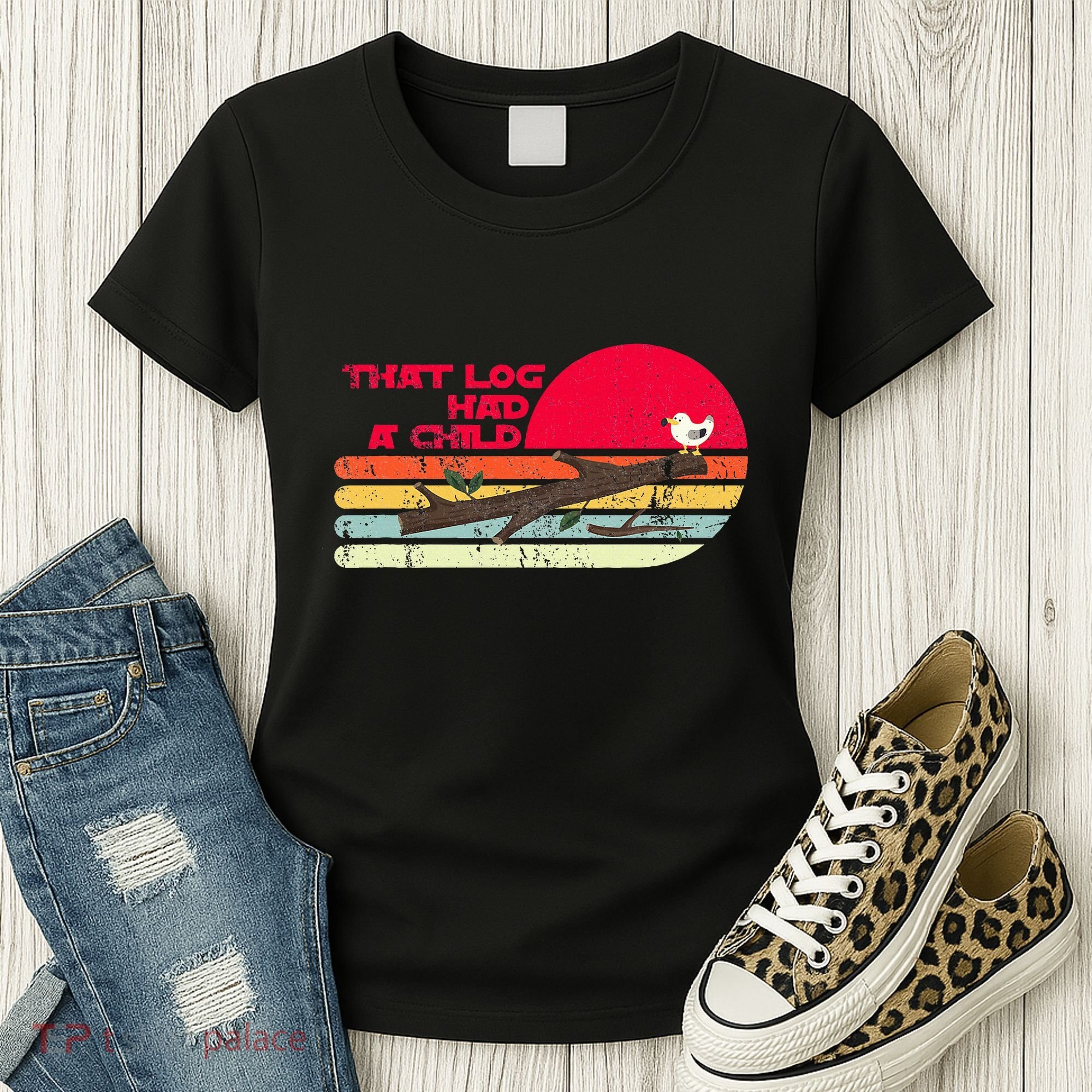 Seagulls That Log Had A Child Dank Meme Stop It Now Dad Joke Women's T-Shirt