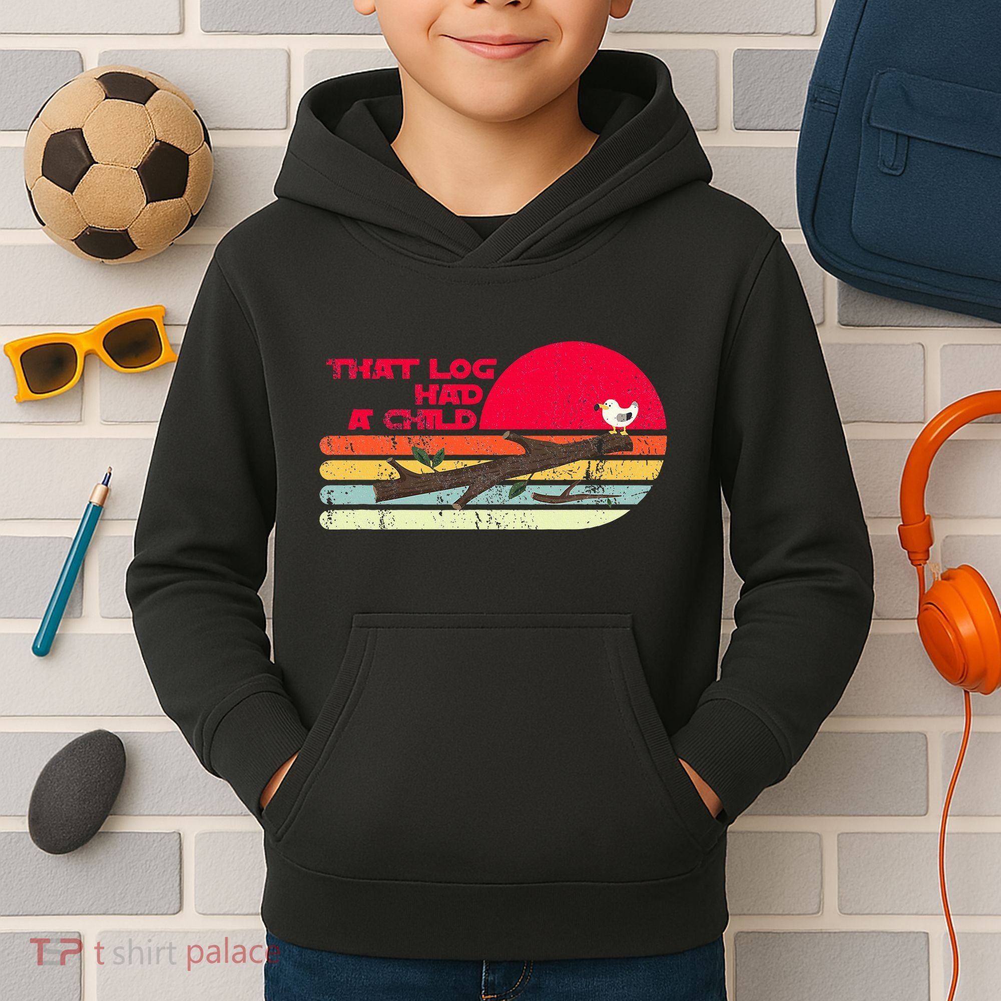 Seagulls That Log Had A Child Dank Meme Stop It Now Dad Joke Kids Hoodie