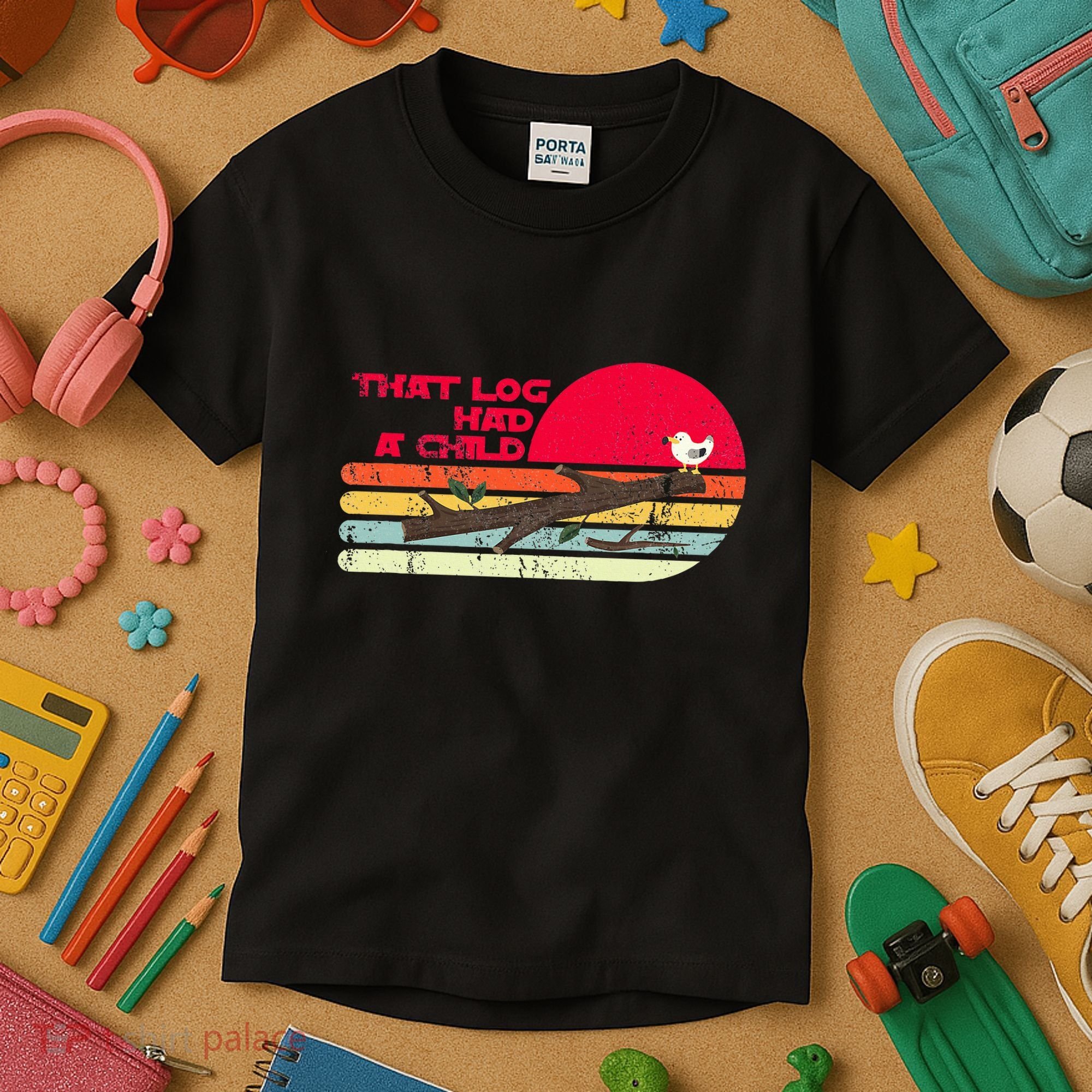 Seagulls That Log Had A Child Dank Meme Stop It Now Dad Joke Kids T-Shirt