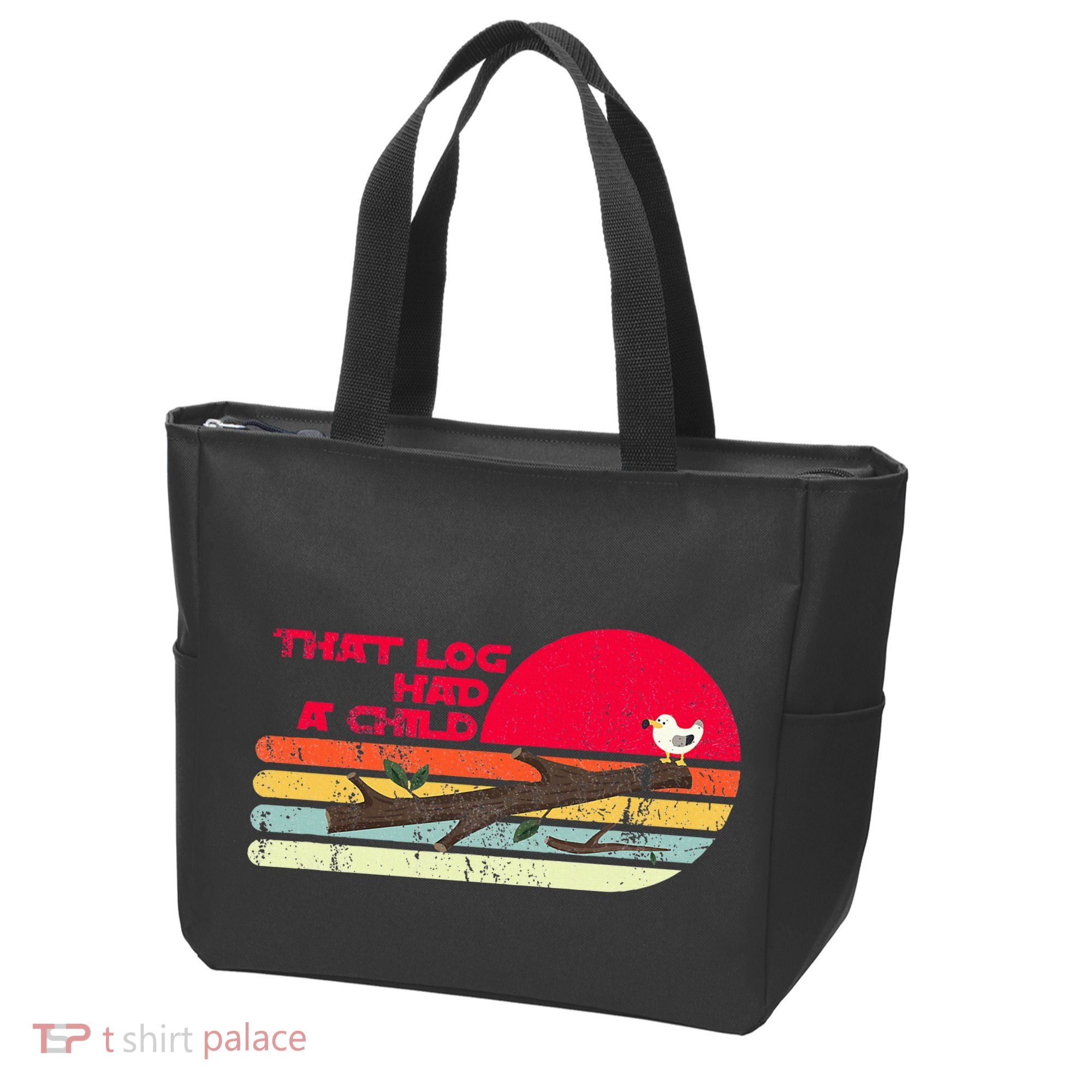 Seagulls That Log Had A Child Dank Meme Stop It Now Dad Joke Tote Bag