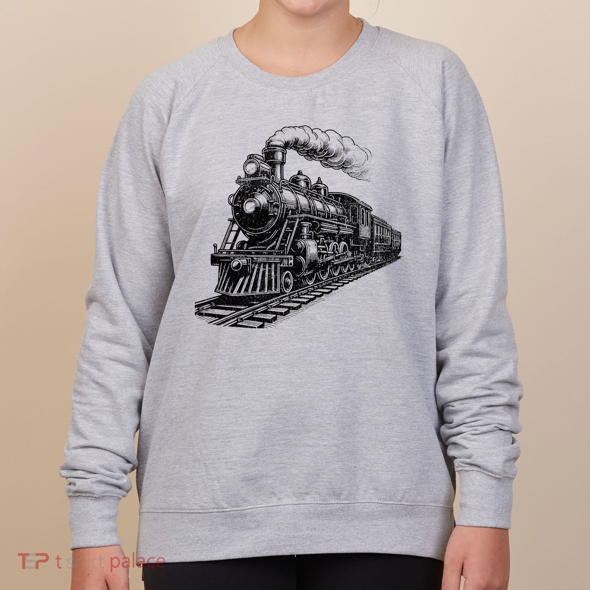 Steam Train Locomotive Steam Engine Women's Sweatshirt