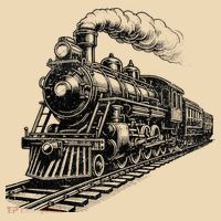 Steam Train Locomotive Steam Engine Tote Bag thumb 4