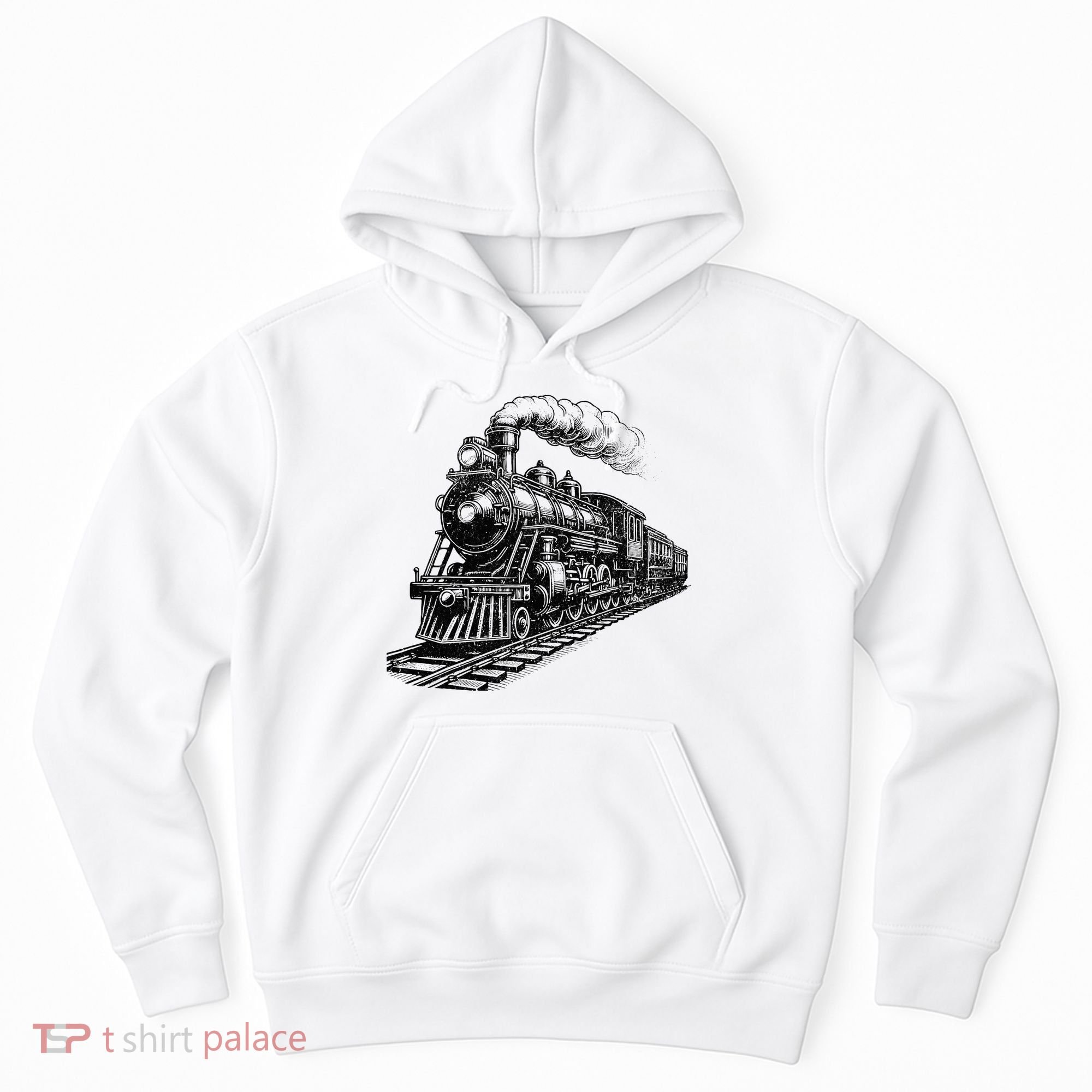 Steam Train Locomotive Steam Engine Hoodie