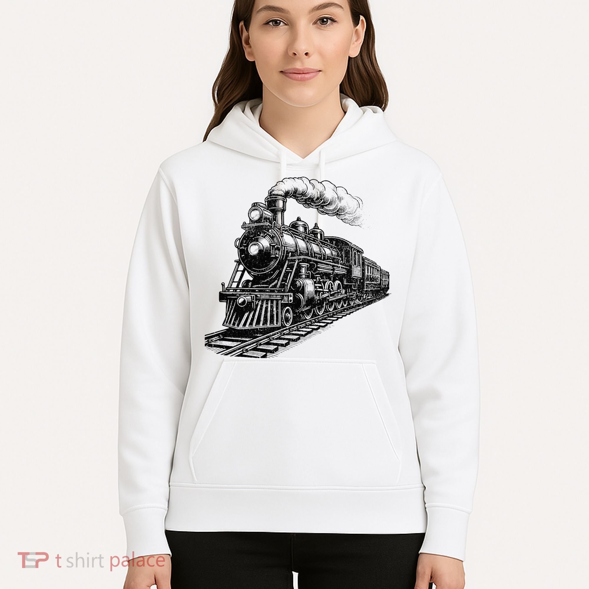 Steam Train Locomotive Steam Engine Hoodie