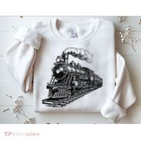 Steam Train Locomotive Steam Engine Sweatshirt thumb 2