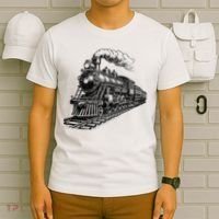 Steam Train Locomotive Steam Engine T-Shirt thumb 6