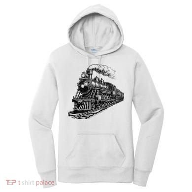 Steam Train Locomotive Steam Engine Women's Hoodie