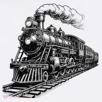 Steam Train Locomotive Steam Engine Mousepad thumb 1