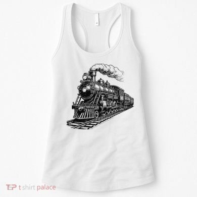 Steam Train Locomotive Steam Engine Women's Tank Top