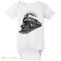 Steam Train Locomotive Steam Engine Baby Bodysuit thumb 0