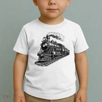 Steam Train Locomotive Steam Engine Toddler T-Shirt thumb 2