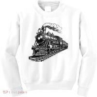 Steam Train Locomotive Steam Engine Kids Sweatshirt thumb 0