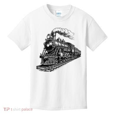 Steam Train Locomotive Steam Engine Kids T-Shirt