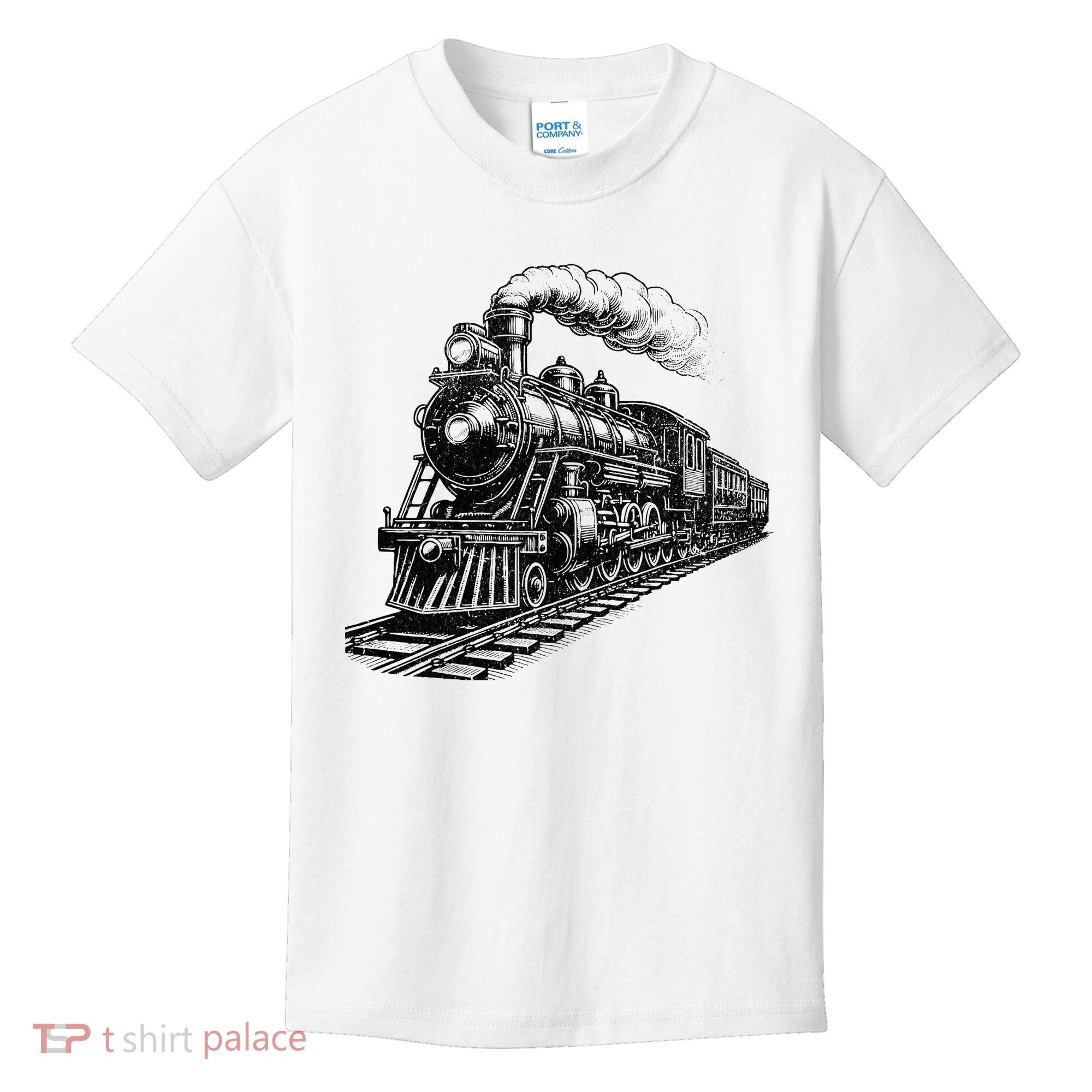 Steam Train Locomotive Steam Engine Kids T-Shirt