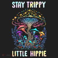 Stay Trippy Little Hippie Mushroom Beanie thumb 2