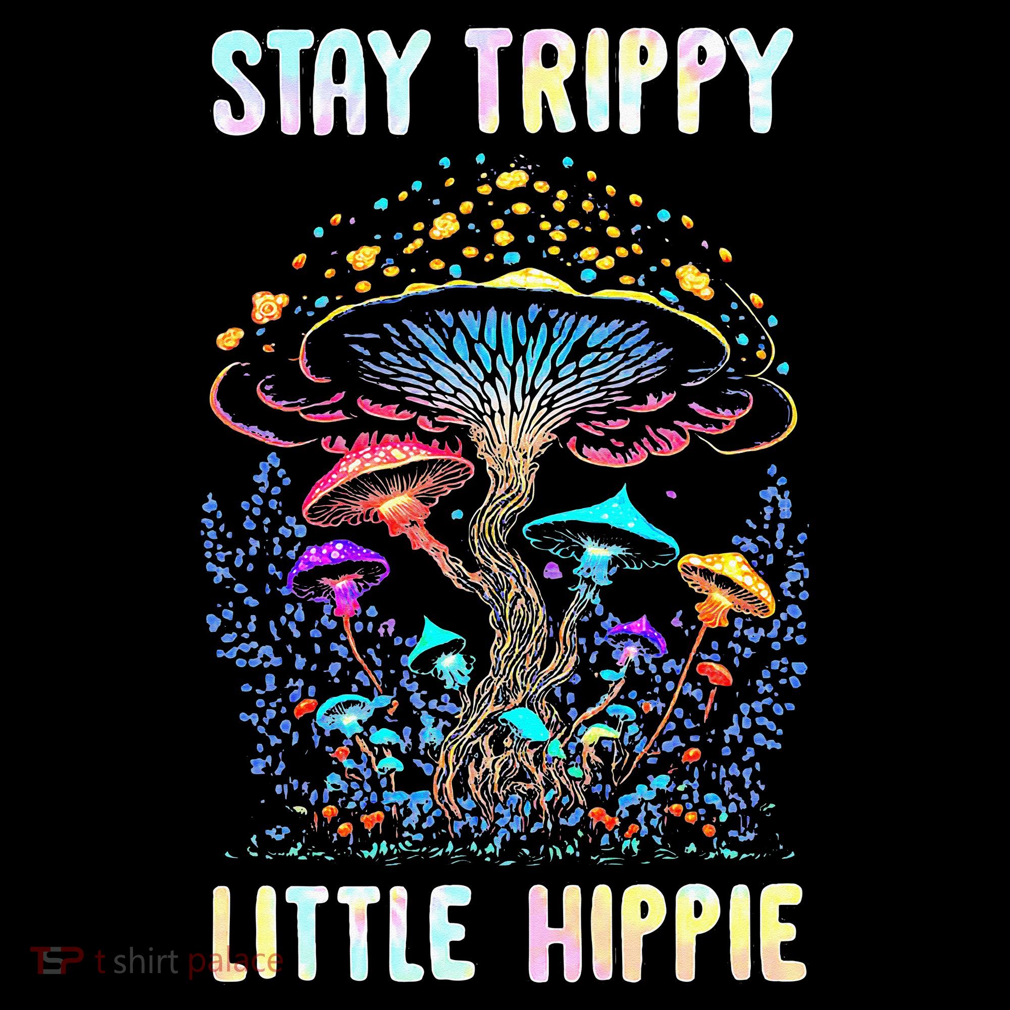 Stay Trippy Little Hippie Mushroom Women's Hoodie