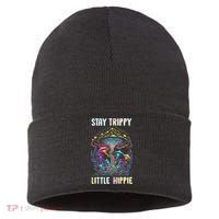 Stay Trippy Little Hippie Mushroom Sustainable Knit Beanie thumb 0